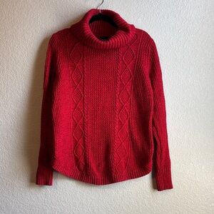 GAP Vibrant Red Cowl Neck Sweater
